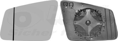Van Wezel 3044837 - Дзеркальне скло, зовнішнє дзеркало autodetail.com.ua