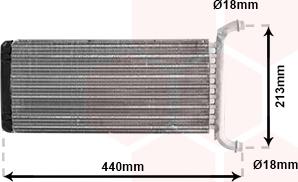 Van Wezel 30006399 - Теплообмінник, система опалення салону autodetail.com.ua