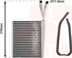 Van Wezel 30006372 - Теплообмінник, система опалення салону autodetail.com.ua