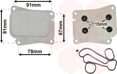 Van Wezel 30003559 - Охолоджувач оливи, моторна олива autodetail.com.ua