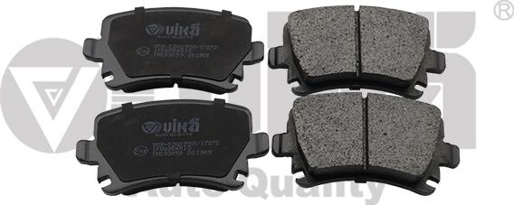 Vika 66980001701 - Комплект гальмівних накладок, дискове гальмо autodetail.com.ua