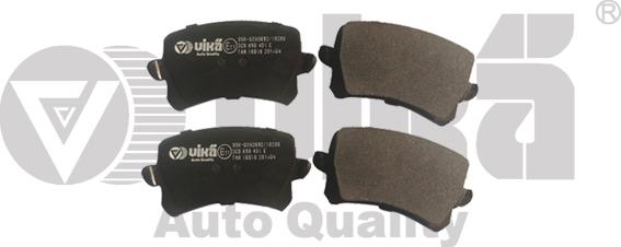Vika 66981056201 - Комплект гальмівних накладок, дискове гальмо autodetail.com.ua
