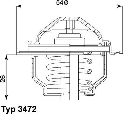 WAHLER 3472.87D - Термостат, охолоджувальна рідина autodetail.com.ua