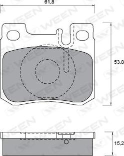 BOSCH 986424358 - Комплект гальмівних накладок, дискове гальмо autodetail.com.ua