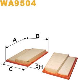 WIX Filters WA9504 - Повітряний фільтр autodetail.com.ua