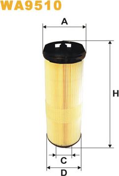 WIX Filters WA9510 - Повітряний фільтр autodetail.com.ua