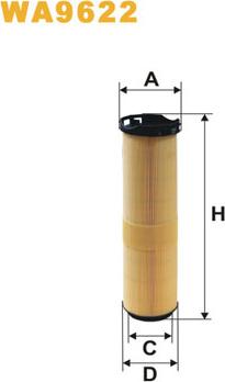 WIX Filters WA9622 - Повітряний фільтр autodetail.com.ua