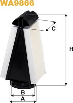 WIX Filters WA9866 - Повітряний фільтр autodetail.com.ua