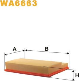 WIX Filters WA6663 - Повітряний фільтр autodetail.com.ua