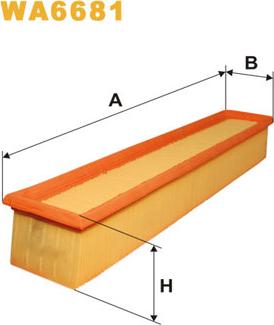 WIX Filters WA6681 - Повітряний фільтр autodetail.com.ua