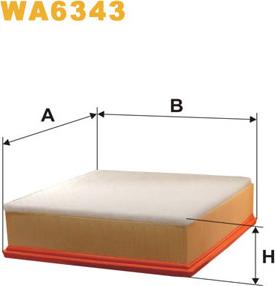 WIX Filters WA6343 - Повітряний фільтр autodetail.com.ua