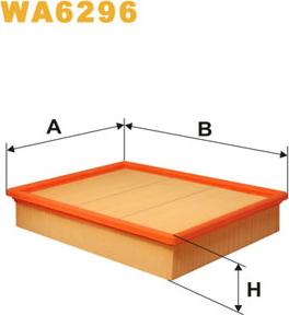 WIX Filters WA6296 - Повітряний фільтр autodetail.com.ua