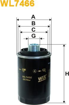 WIX Filters WL7466 - Оливний фільтр autodetail.com.ua