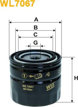 WIX Filters WL7067 - Оливний фільтр autodetail.com.ua