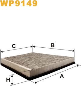 WIX Filters WP9149 - Фільтр, повітря у салоні autodetail.com.ua