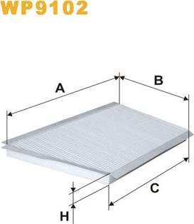 WIX Filters WP9102 - Фільтр, повітря у салоні autodetail.com.ua