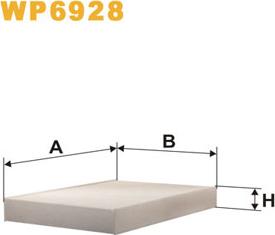WIX Filters WP6928 - Фільтр, повітря у салоні autodetail.com.ua