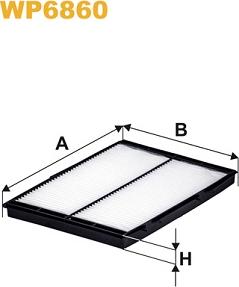 WIX Filters WP6860 - Фільтр, повітря у салоні autodetail.com.ua