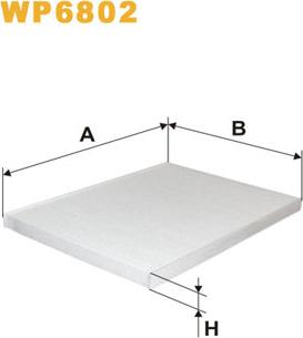 WIX Filters WP6802 - Фільтр, повітря у салоні autodetail.com.ua