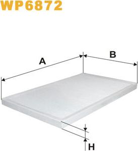 WIX Filters WP6872 - Фільтр, повітря у салоні autodetail.com.ua
