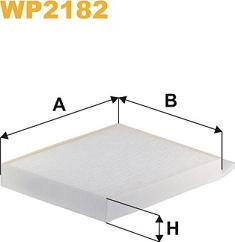 WIX Filters WP2182 - Фільтр, повітря у салоні autodetail.com.ua