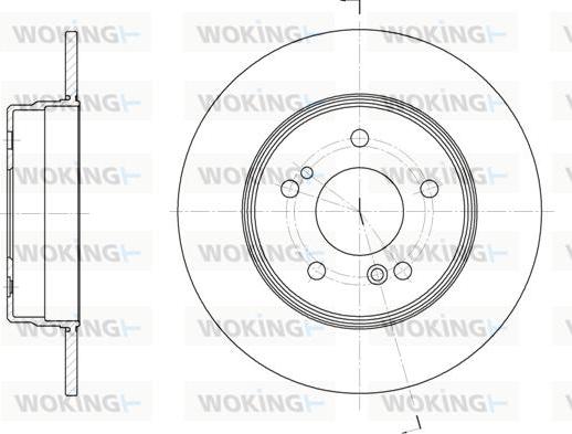 Woking D6467.00 - Гальмівний диск autodetail.com.ua