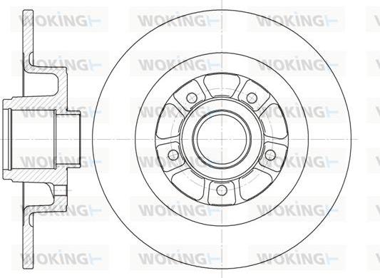 Woking D6613.00 - Гальмівний диск autodetail.com.ua
