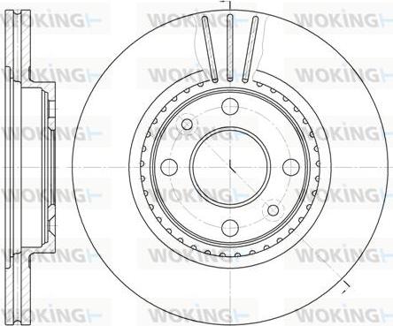 Woking D6144.10 - Гальмівний диск autodetail.com.ua