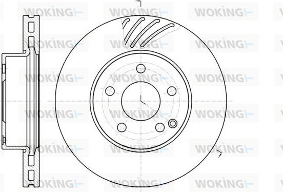 Woking D61184.10 - Гальмівний диск autodetail.com.ua