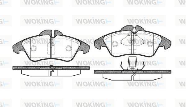 Woking P4783.00 - Комплект гальмівних накладок, дискове гальмо autodetail.com.ua
