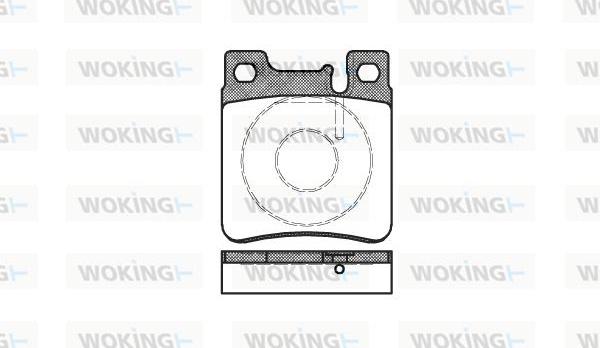 Woking P5073.00 - Комплект гальмівних накладок, дискове гальмо autodetail.com.ua
