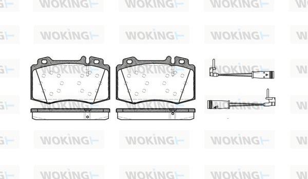 Woking P6693.02 - Комплект гальмівних накладок, дискове гальмо autodetail.com.ua