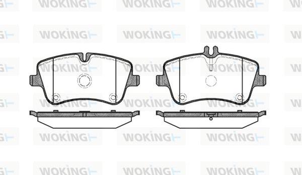 Woking P6683.00 - Комплект гальмівних накладок, дискове гальмо autodetail.com.ua