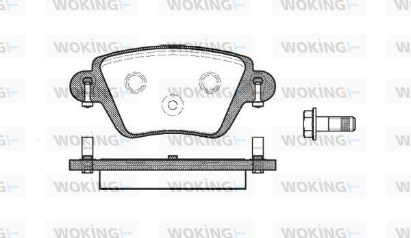 Woking P6773.10 - Комплект гальмівних накладок, дискове гальмо autodetail.com.ua