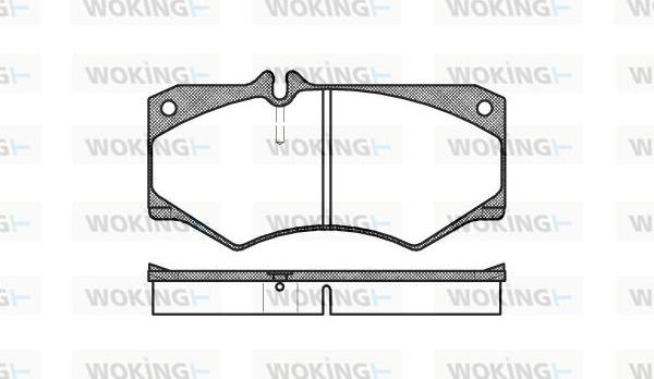 Woking P1473.30 - Комплект гальмівних накладок, дискове гальмо autodetail.com.ua