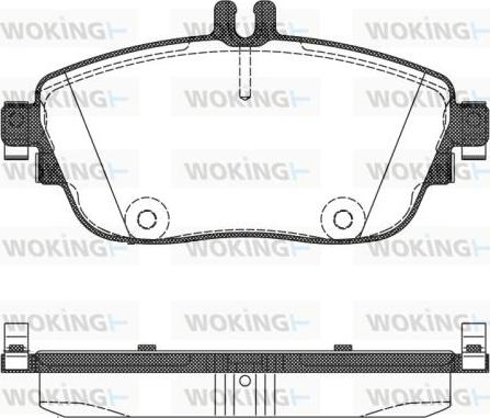 Woking P15853.08 - Комплект гальмівних накладок, дискове гальмо autodetail.com.ua
