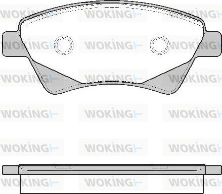 Woking P8763.20 - Комплект гальмівних накладок, дискове гальмо autodetail.com.ua