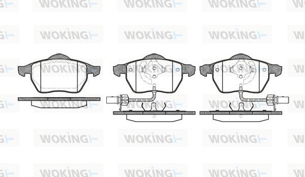 Woking P2903.52 - Комплект гальмівних накладок, дискове гальмо autodetail.com.ua