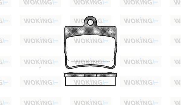 Woking P7303.00 - Комплект гальмівних накладок, дискове гальмо autodetail.com.ua