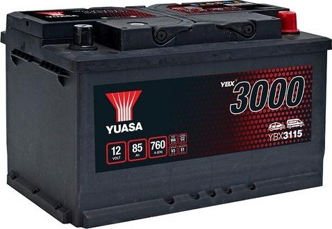 Yuasa YBX3115 - Стартерний акумулятор autodetail.com.ua