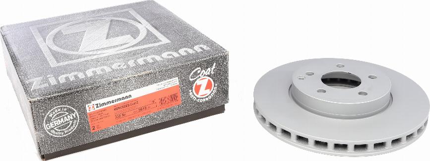 Zimmermann 400.3618.20 - Гальмівний диск autodetail.com.ua