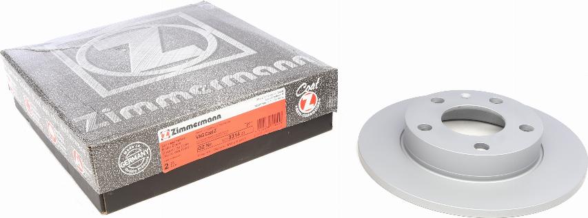 Zimmermann 100.3314.20 - Гальмівний диск autodetail.com.ua