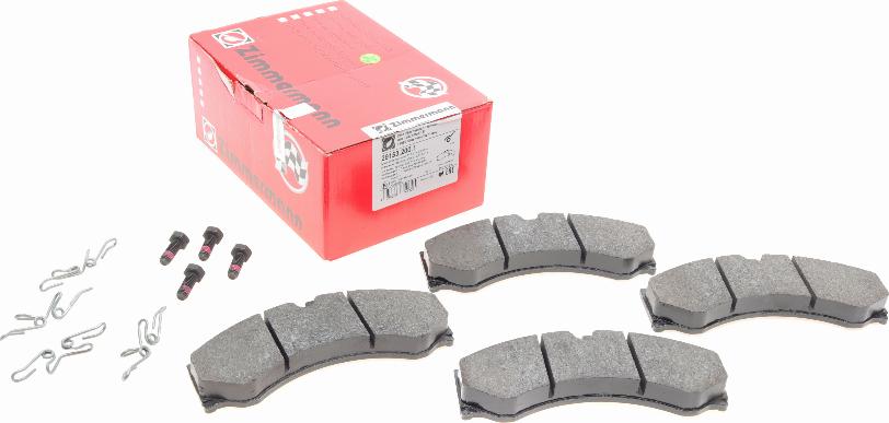 Zimmermann 29153.200.1 - Комплект гальмівних накладок, дискове гальмо autodetail.com.ua
