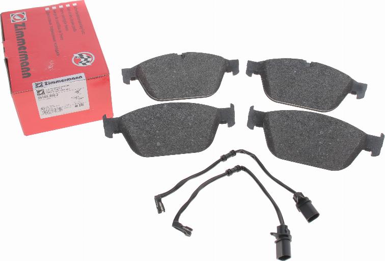 Zimmermann 25160.200.2 - Комплект гальмівних накладок, дискове гальмо autodetail.com.ua