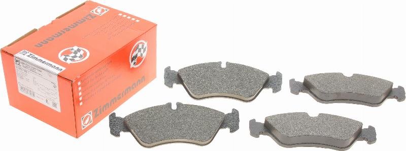 Zimmermann 21592.185.1 - Комплект гальмівних накладок, дискове гальмо autodetail.com.ua
