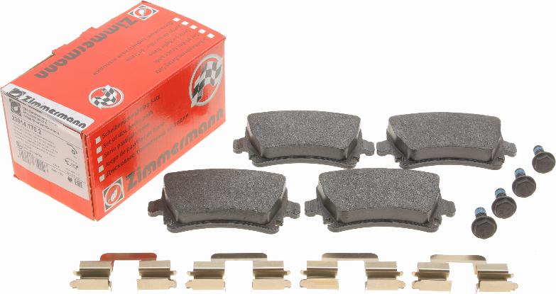 Zimmermann 23914.170.2 - Комплект гальмівних накладок, дискове гальмо autodetail.com.ua