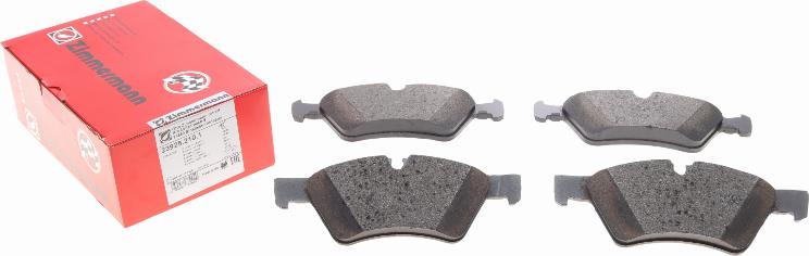 Zimmermann 23925.210.1 - Комплект гальмівних накладок, дискове гальмо autodetail.com.ua