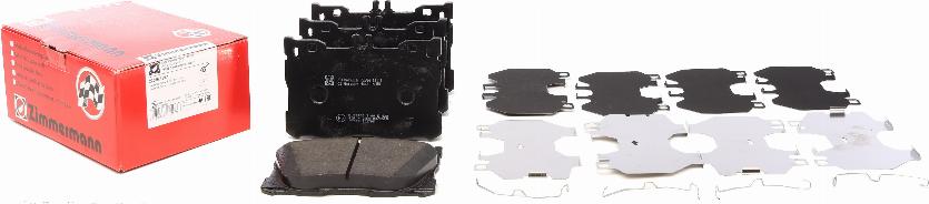 Zimmermann 22586.180.1 - Комплект гальмівних накладок, дискове гальмо autodetail.com.ua