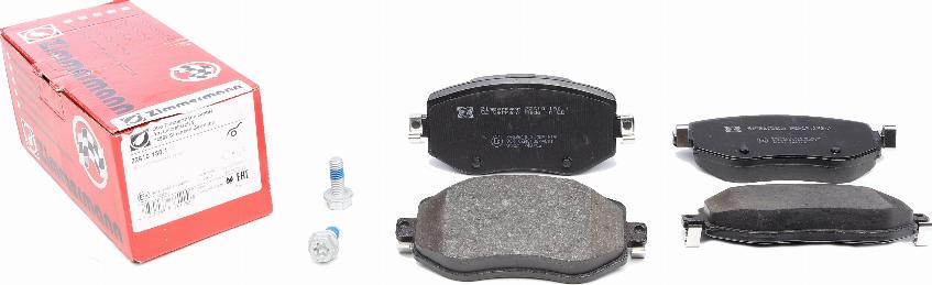 Zimmermann 22610.180.1 - Комплект гальмівних накладок, дискове гальмо autodetail.com.ua