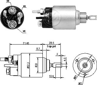 ZM ZM1379 - Магнітний перемикач, стартер autodetail.com.ua